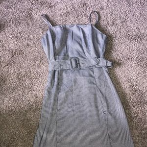 Black and white checkered dress